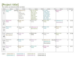 Calendar Timeline Template  Free Word And Excel Templates Powerpoint Example