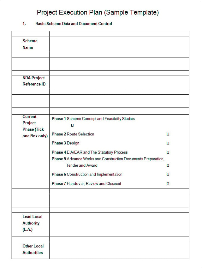 Costum 25 Project Execution Plan Templates  Word Pdf Excel Apple Pages Excel Sample