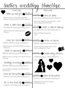 Costum 51 Ideas For Wedding Day Timeline 3Pm Ceremony Bridal Parties  Wedding Powerpoint Sample