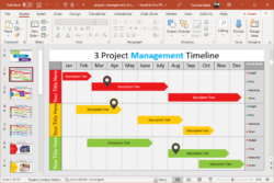 Costum Animated Project Management Timeline Gantt Charts For Powerpoint Excel Sample