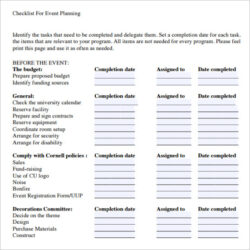 Costum Event Planning Template Google Docs Pdf Example