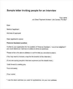 Costum Interview Letter Templates  31 Free Word Pdf Documents Download Powerpoint Sample