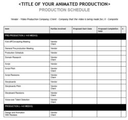 Editable 20 Free Production Schedule Templates Excel Word  Best Collections Excel Sample