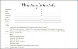 Editable √ Free Editable Wedding Day Timeline Template Ppt