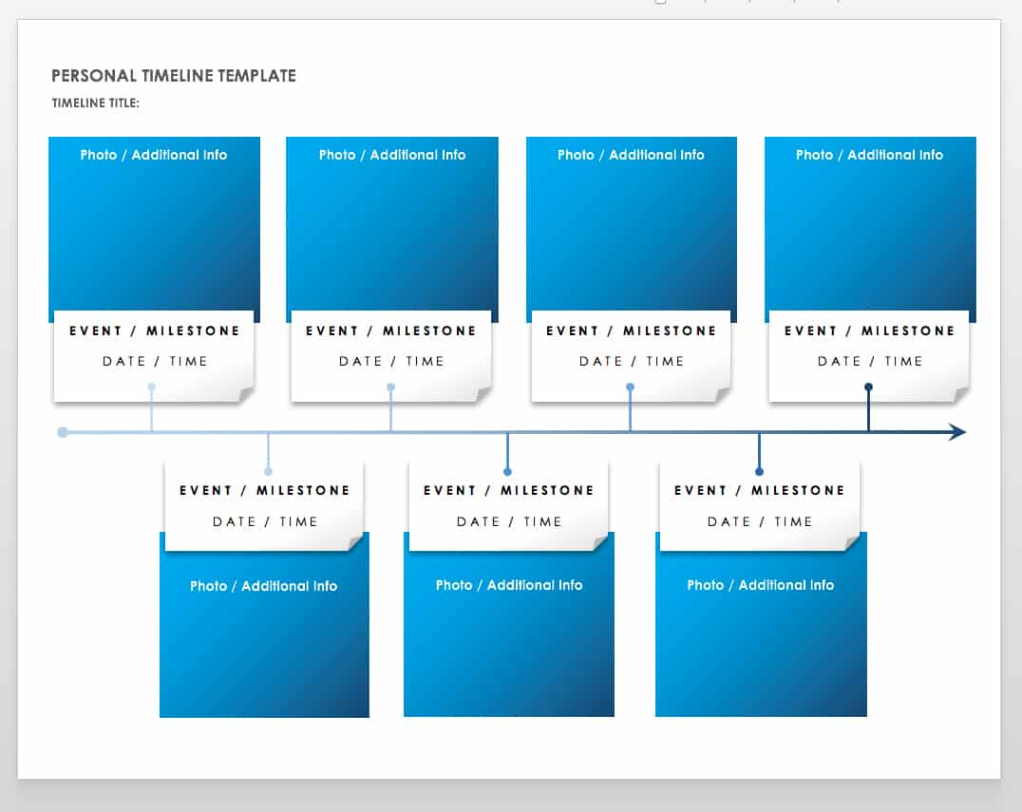 Editable Free Blank Timeline Templates  Smartsheet Docs