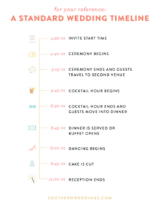 Expert Advice Creating A Wedding Day Timeline  Wedding Day Timeline Docs Sample