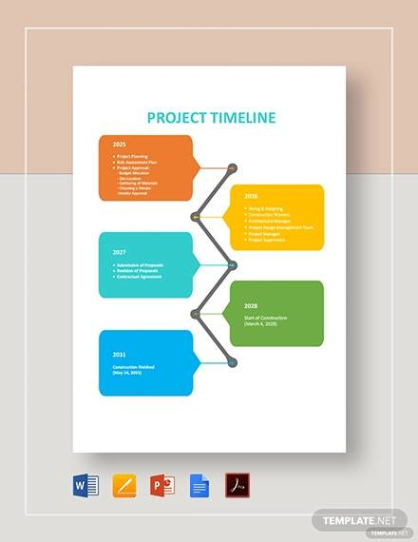 Free 13 Project Timeline Templates In Pdf  Ms Word  Google Docs  Pages Ppt