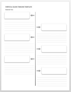 Free Blank Timeline Templates  Smartsheet  Personal Timeline History Timeline Template