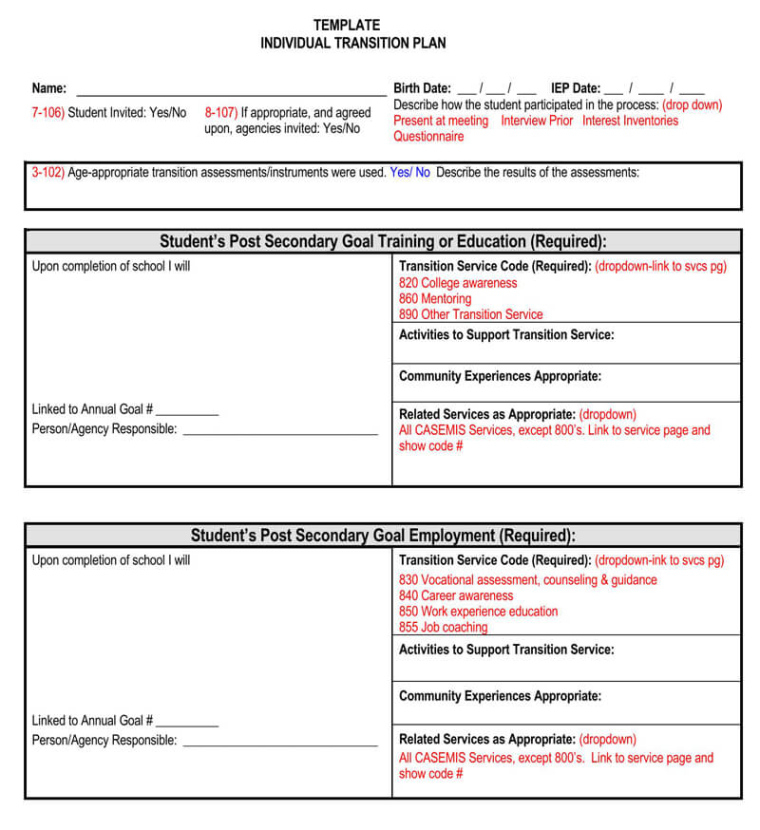 Free Costum Free Transition Plan Templates For Job Shift And Employee Docs Example