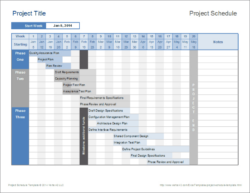 Free Costum Project Schedule Templates  17 Free Word Excel  Pdf Samples Formats Examples Forms Docs Sample