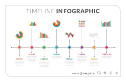 Free Editable Flat Timeline Infographic Template  Vector Download Powerpoint