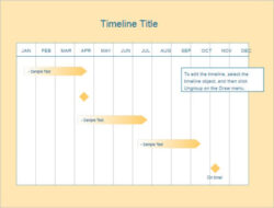 Free Editable Month Timeline Template Excel Example