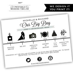 Free Editable Printable Wedding Timeline Printable By Classyprintsonline Powerpoint Sample