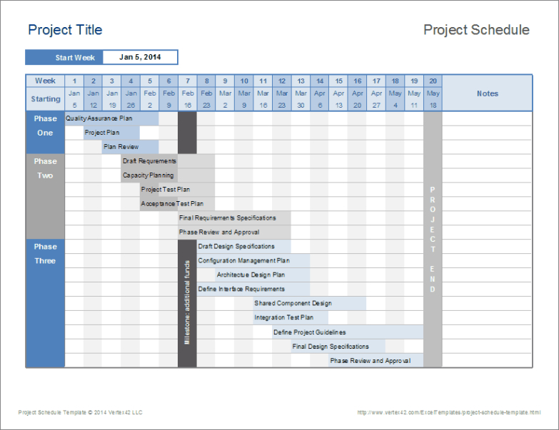 Free Editable Project Schedule Template  Professional Word Templates Docs