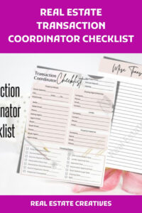 Free Editable Real Estate Transaction Coordinator Checklist Real Estate  Etsy In 2022  Transaction Word Sample