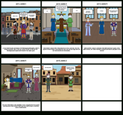 Free Editable Romeo And Juliet Storyboard Project Storyboard  Example