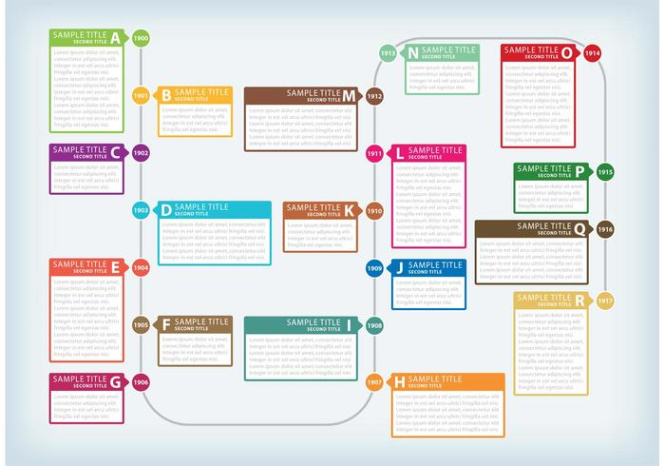 Free Editable Text Boxes Timeline  Download Free Vector Art Stock Graphics  Images Excel Example