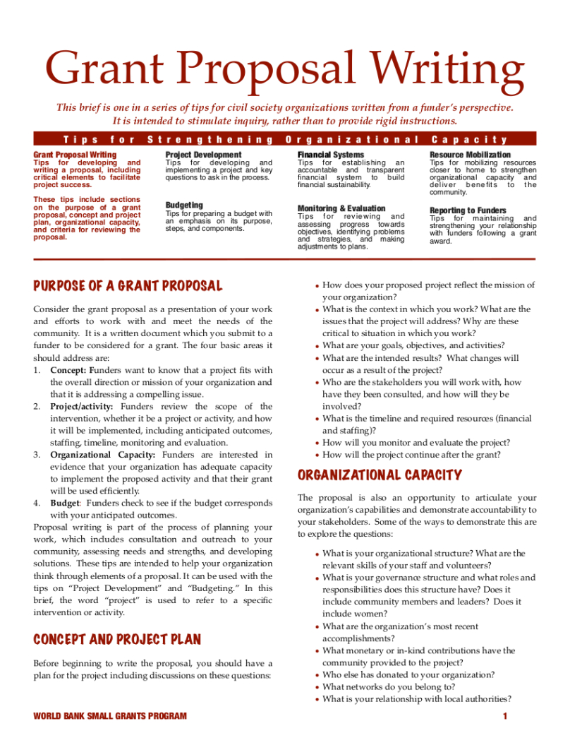 Free Editable Writing A Grant Proposal Template Powerpoint Example