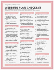 Free Printable Free Printable Wedding Check Off List  Printable Templates Pdf