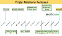 Free Printable Project Milestone Template  Download Excel  Project Management Templates  Sample