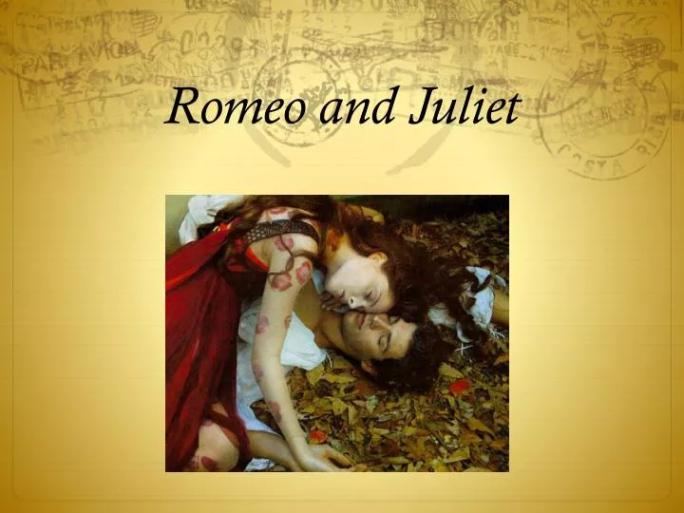 Free Printable Romeo And Juliet Slideshow Template Excel Example