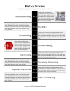 Free  Timeline Templates For Professionals  Ms Word  Office Templates Online Word Sample