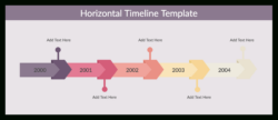 Printable Editable Timeline Template Horizontal Powerpoint Sample