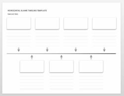 Printable Printable Blank Timeline  Printable Word Searches Docs Example