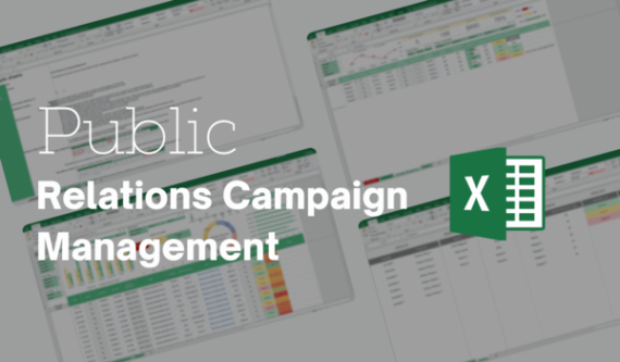Printable Public Relations Campaign Management Excel Template  Simple Sheets  Example
