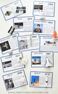 Costum Free Space Exploration History Learning Cards  Space Activities For Kids Earth And Space Docs Sample