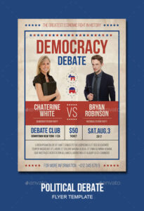 Costum Political Fundraiser Flyer Template Ppt Sample