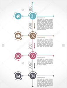 Costum View 35 Vertical Timeline Ppt Template Free Download Word