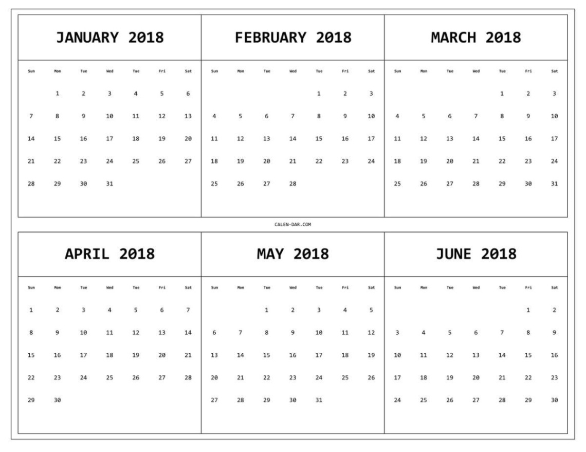 Free Printable 6 Month Plan Template Free