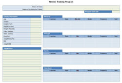 Free Printable Fitness Program Design Template Powerpoint