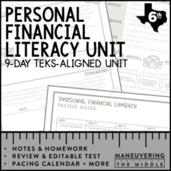 Free Printable Personal Financial Literacy Activities For Middle School  Personal Word