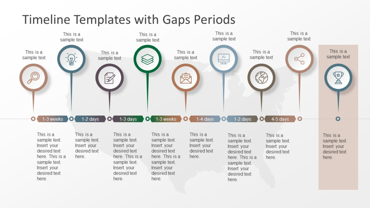 Free  Timeline Templates With Gaps Periods  Slidemodel Pdf Example