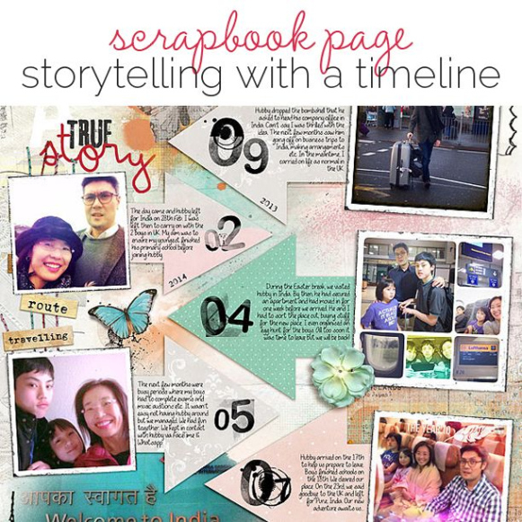 Ideas For Scrapbook Page Storytelling With A Timeline  Scrapbook Pages Scrapbook Inspiration Word