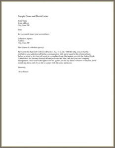 Editable Hoa Cease And Desist Letter Template Pdf