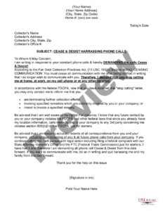 Free Blank Cease And Desist Letter Non Compete Template Pdf