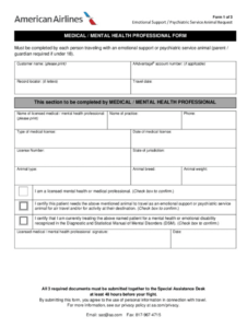 Free Blank Emotional Support Animal Oregon Letter Template Doc