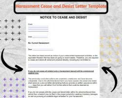 Free Blank Harassment Personal Cease And Desist Letter Template Example