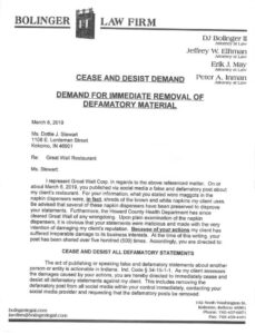 Free Editable Cease And Desist Letter Defamation Australia Template Pdf