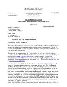 Free Editable General Cease And Desist Letter Template Example