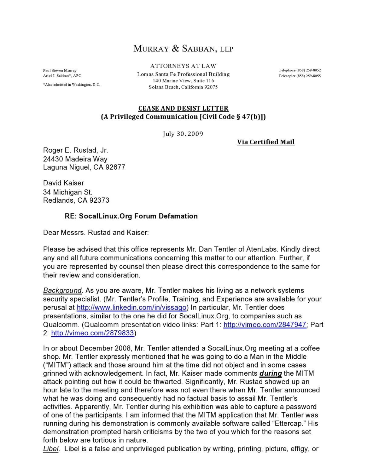 Free Editable General Cease And Desist Letter Template Example