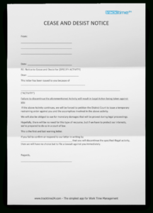 Free Printable Cease And Desist Letter Amazon Template Example