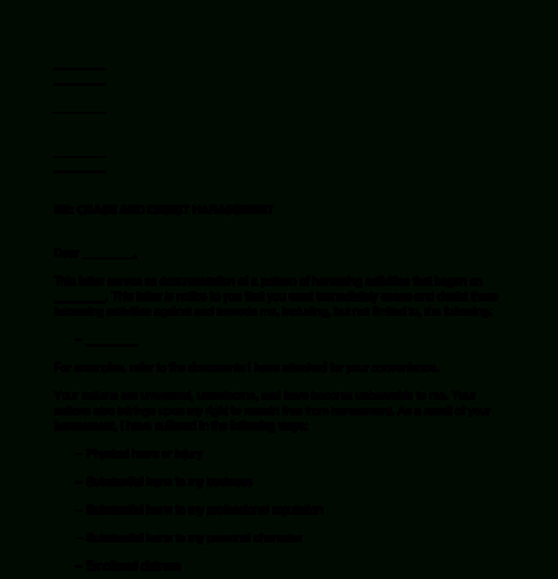 Free Printable Hoa Cease And Desist Letter Template Doc