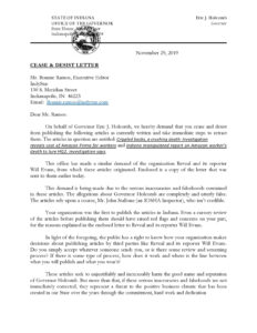 Free Sample Attorney Cease And Desist Letter Template Pdf