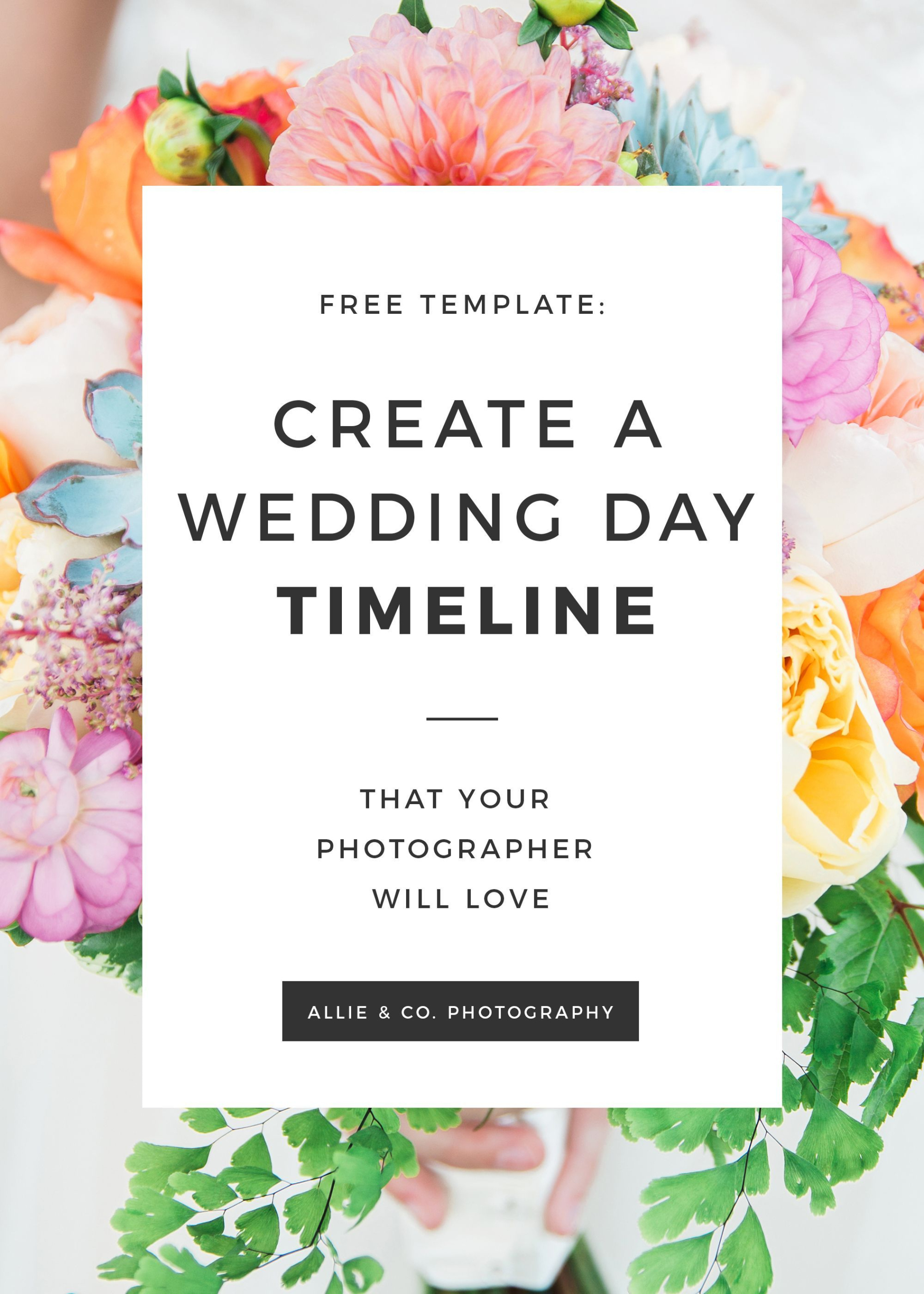 Check Out My Free Template To Create Your Day Of Wedding Day Timeline Pdf Example