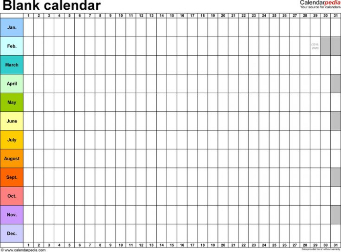 Costum Sample One Page Multi Year Calendars Image  Excel Calendar Template Pdf Sample