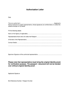 documents sample letter of authorization giving permission  sample llc authorization to sign template doc